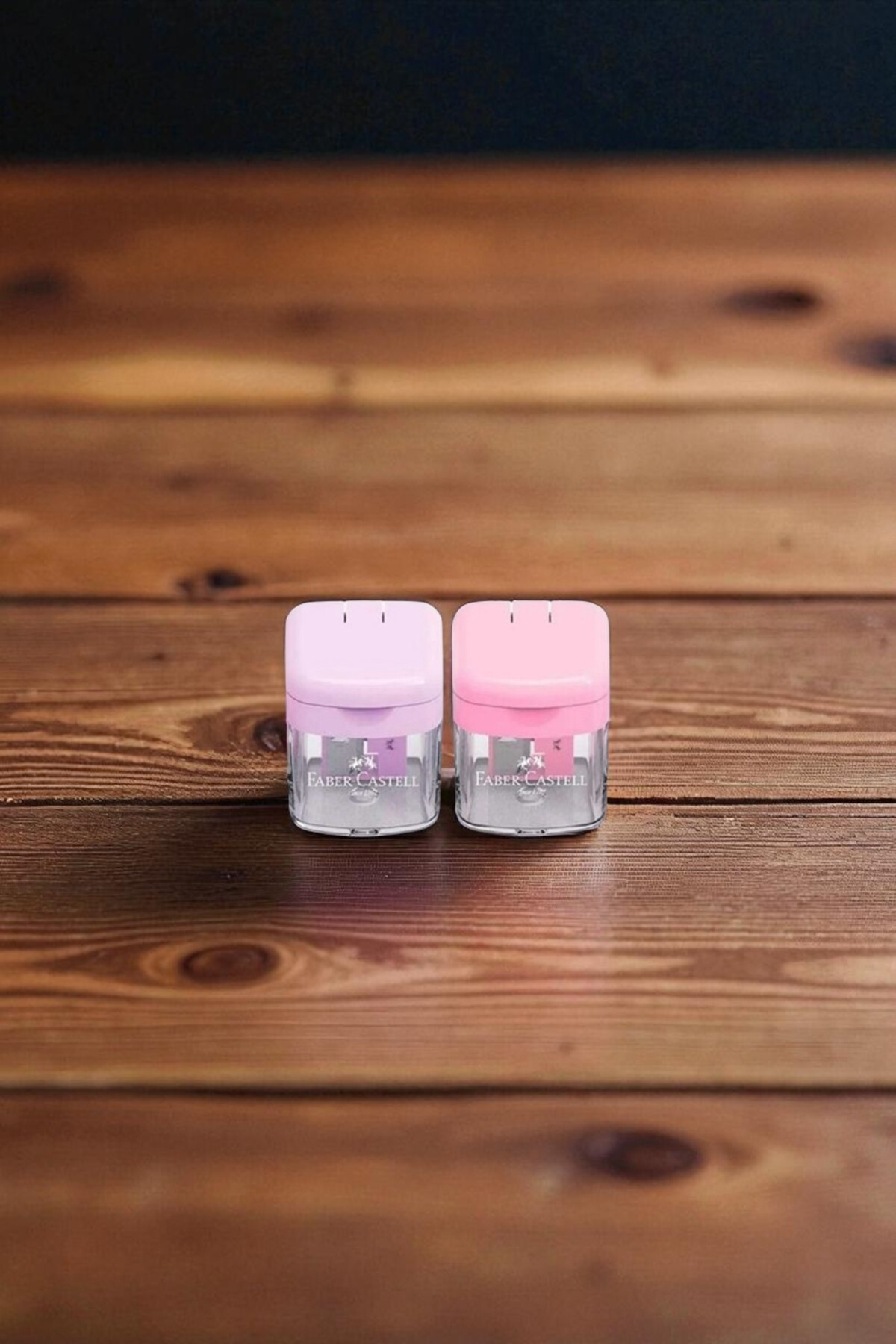 تراش مینی باکس تک‌سوراخ فابر کاستل - بسته ۲ عددی