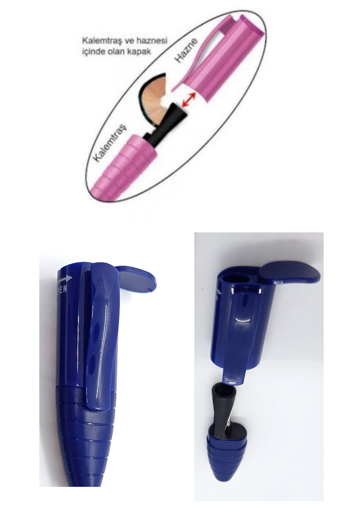 تراش مداد مخزن‌دار فابر کاستل