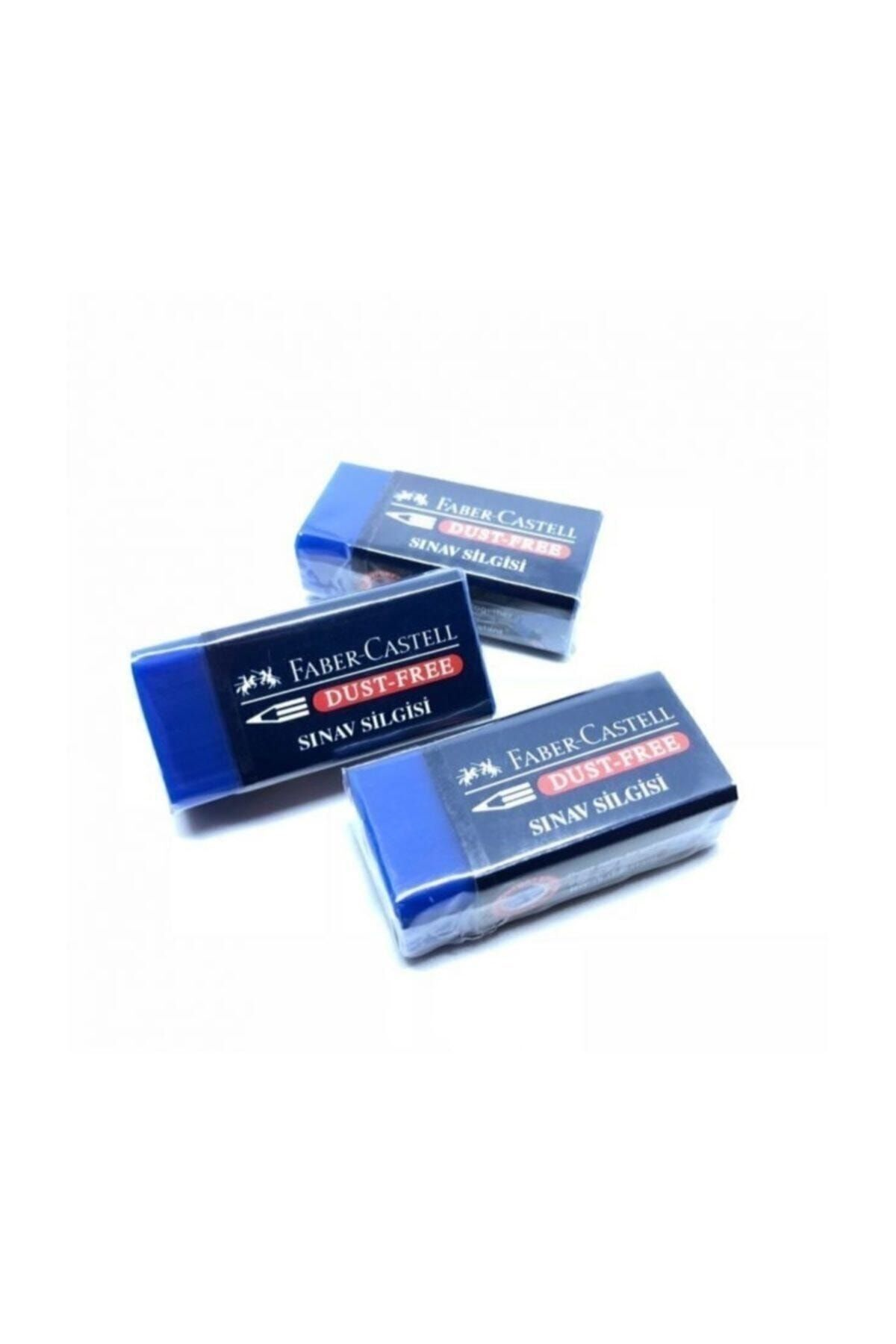 پاک‌کن امتحانی فابر کاستل Dust Free آبی - بسته 4 عددی