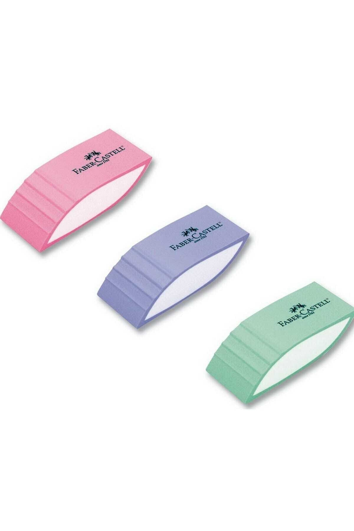پاک‌کن برگ‌شکل فابر کاستل (صورتی، آبی، سبز) 183050