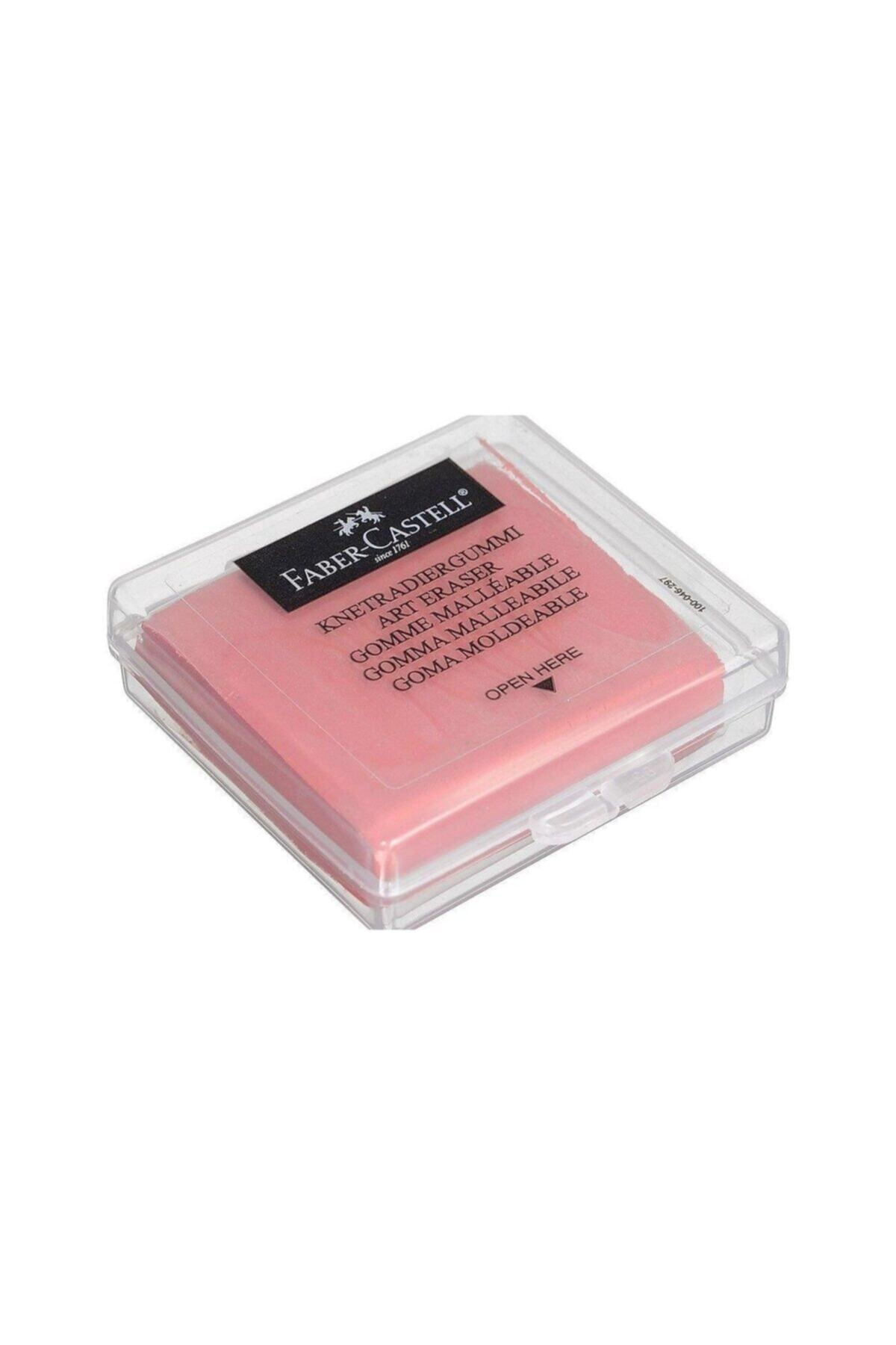 پاک‌کن خمیری رنگی فابر کاستل (جعبه پلاستیکی) - صورتی